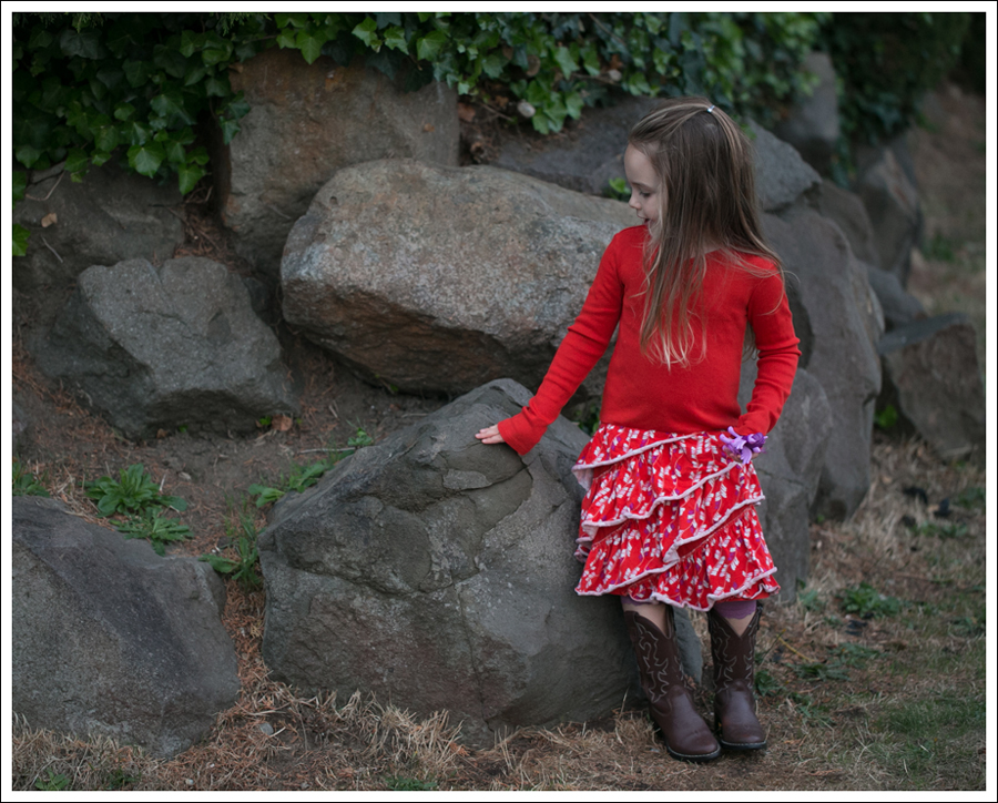 Blog Tea Collection Red tier Dress Faded Glory Cowboy Boots-3