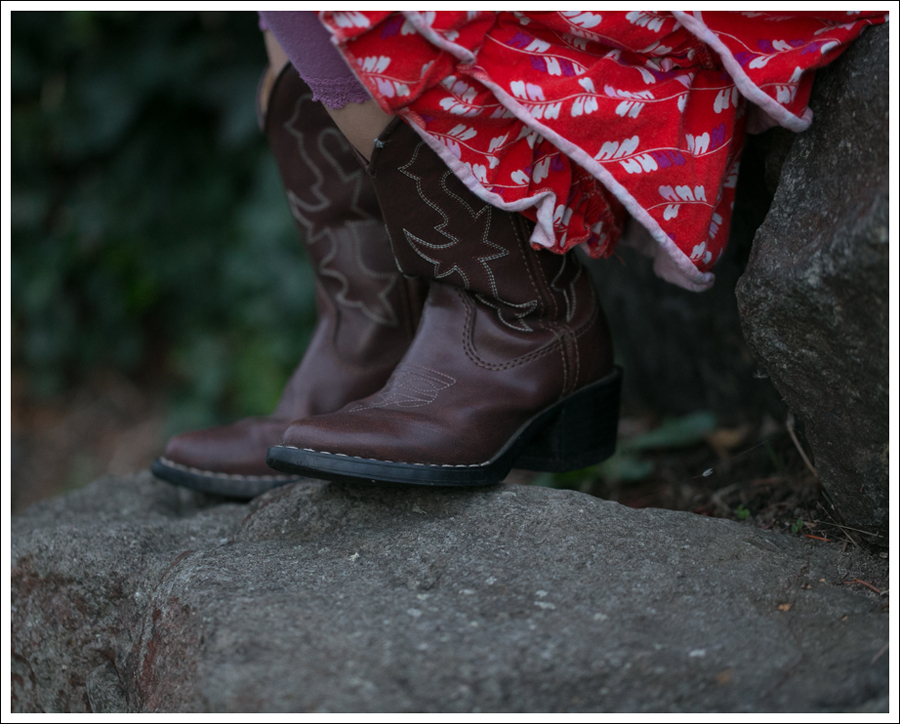 Blog Tea Collection Red tier Dress Faded Glory Cowboy Boots-4