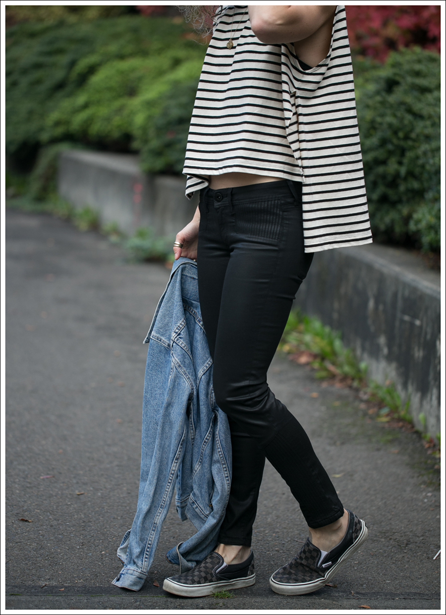 Blog Levis Jacket Free People Madness Stripe Muscle Tank DL1961 River Atlanta Checkered Vans-4
