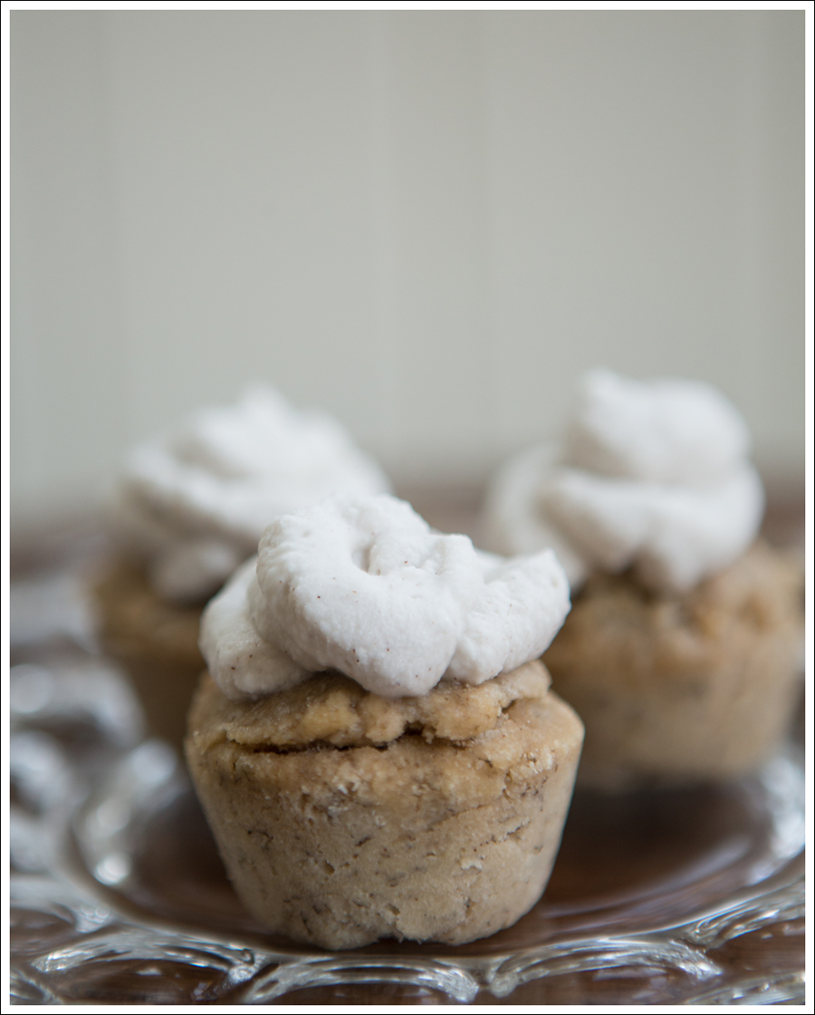 Blog Paleo Banana Mini Muffins with Vanilla Coconut Milk Whipped Cream Frosting-1