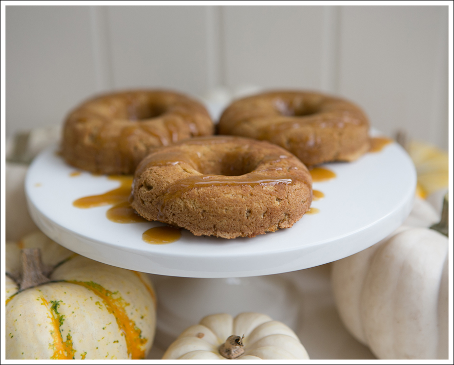 Blog Paleo Pumpkin Donuts with Maple Pumkin Glaze Caramel Sauce-2