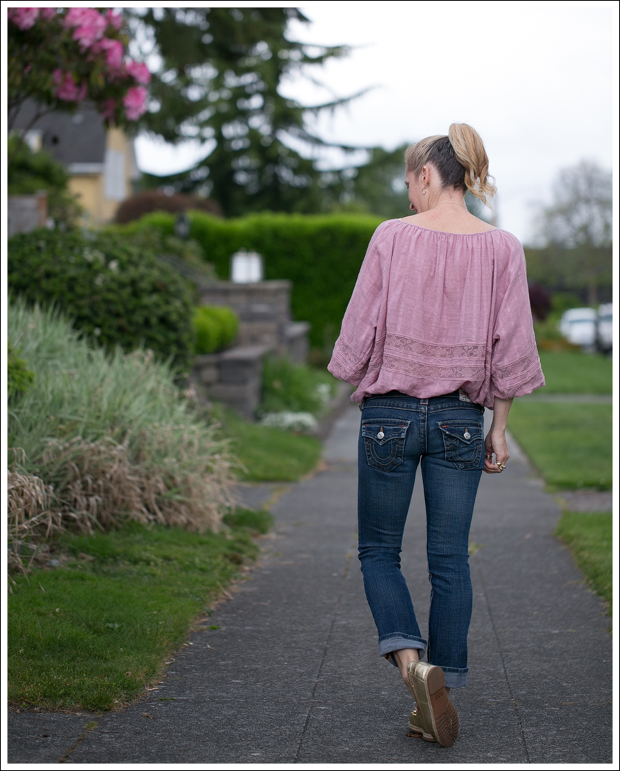 Blog Free People Rose Boho Top True Religion Billy BDandE Gold Boat Shoes-3