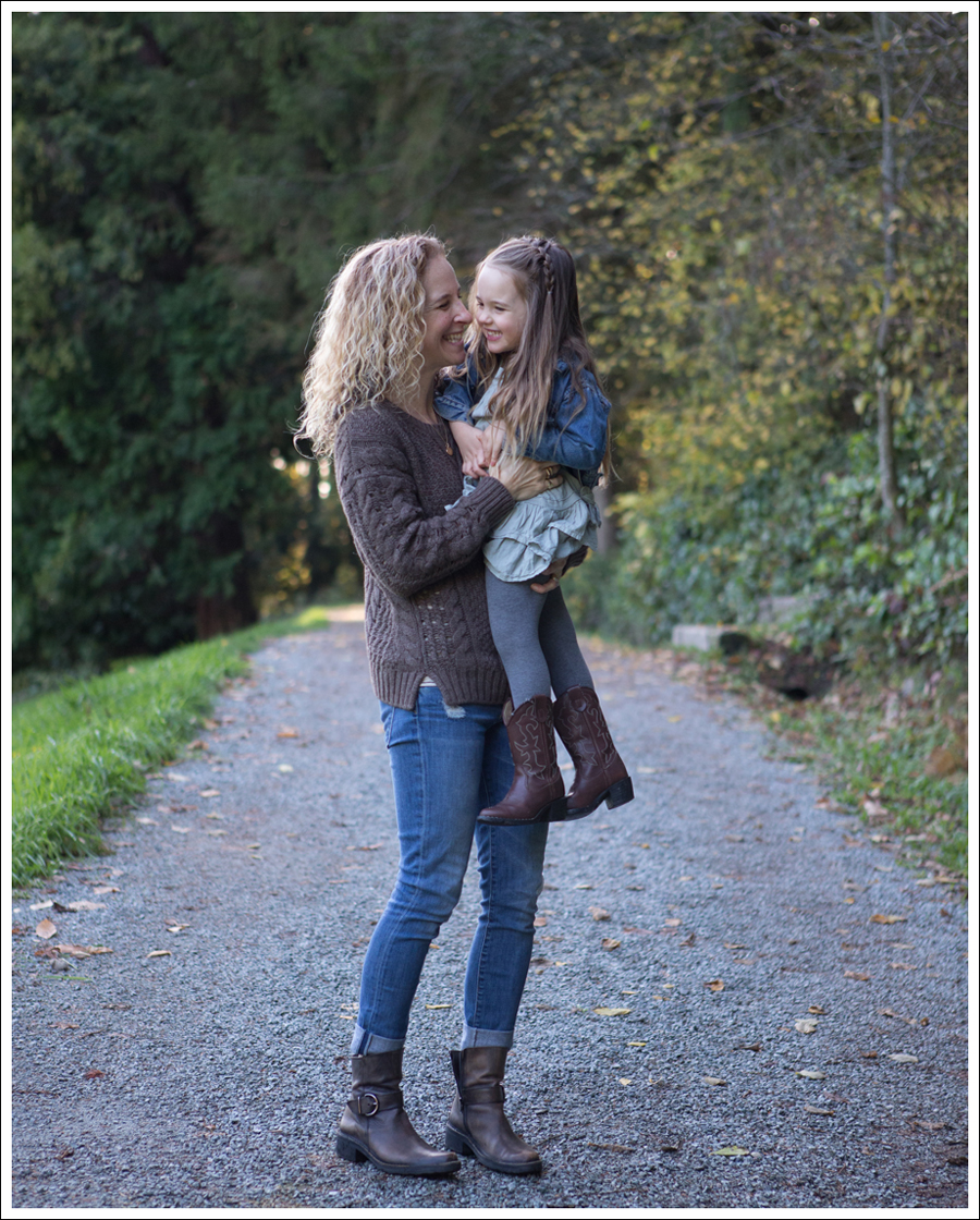 Blog Vince Cable Knit Sweater Destroyed Skinny Jeans Cafe Noire Boots-4