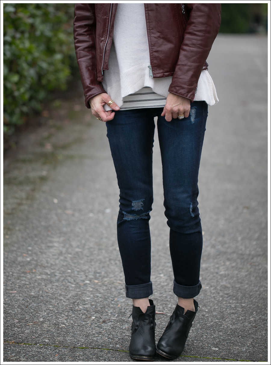 Blog Vintage Leather Jacket 360 Cashmere Turtleneck Sweater DL1961 Amanda Sevelle 67 Booties-3