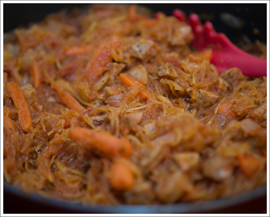 Blog Whole 30 Paleo Spaghetti Squash with Carrots and Avocado-3