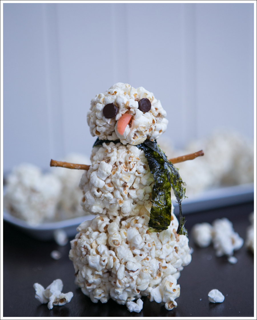 Blog DIY Paleo Healthy Popcorn Ball Snowman-1