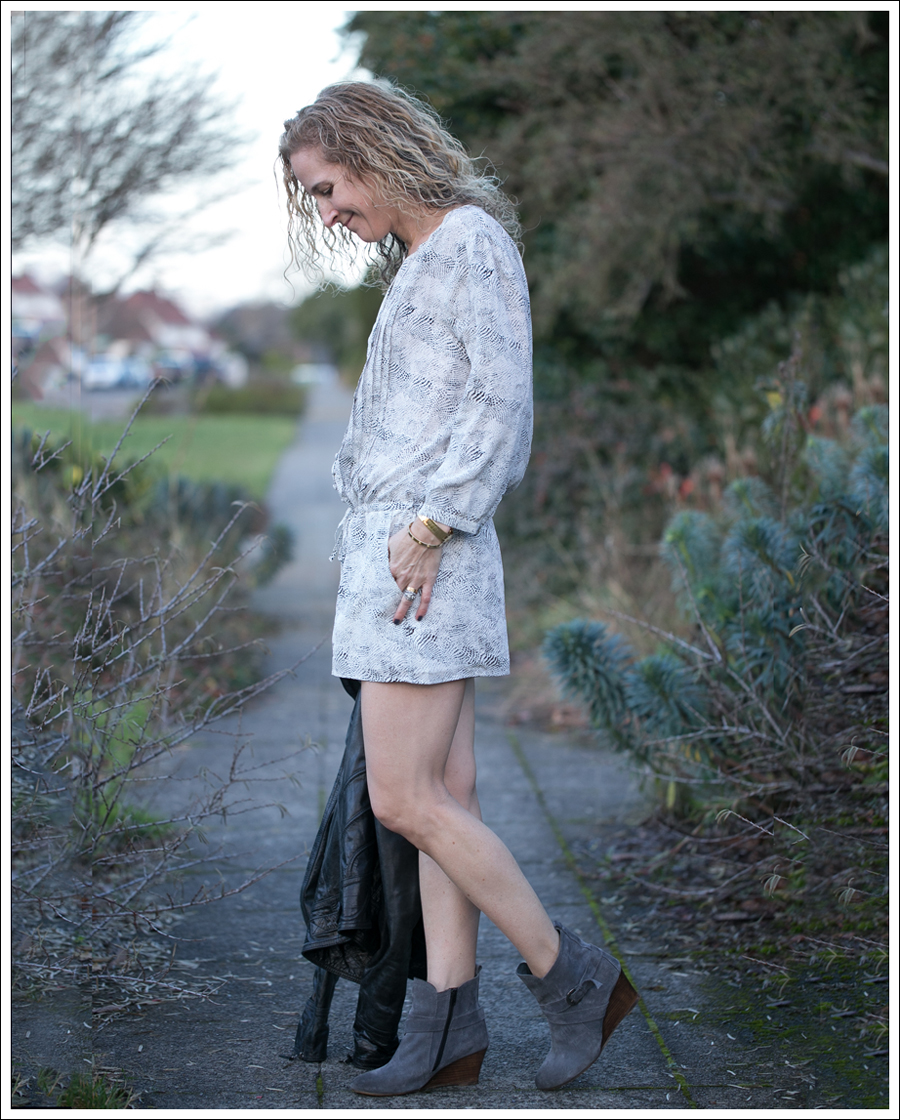 Blog Doma Leather Jacket Joie Silk Amara Romper Lola Kiem Booties-5