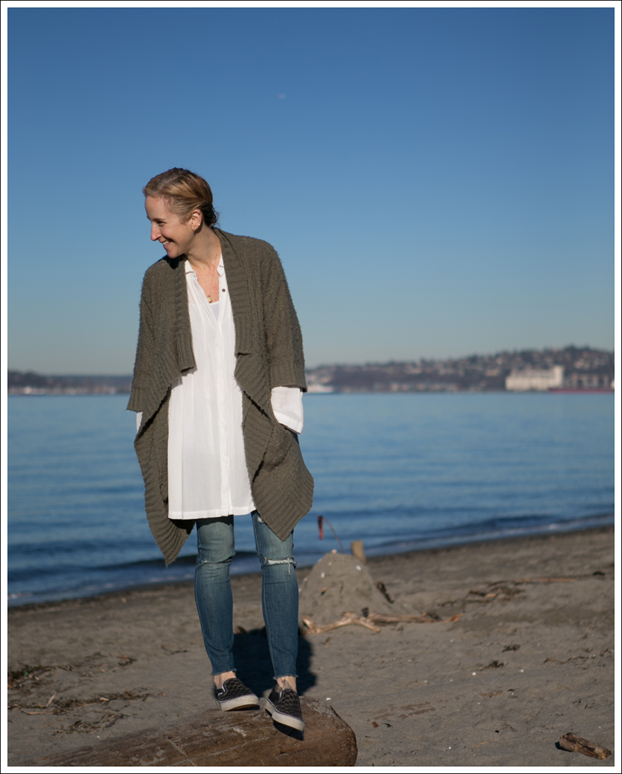 Blog Design History Cardigan Free People Snap out of It DL1961 Margaux Gibson Checkered Vans-1