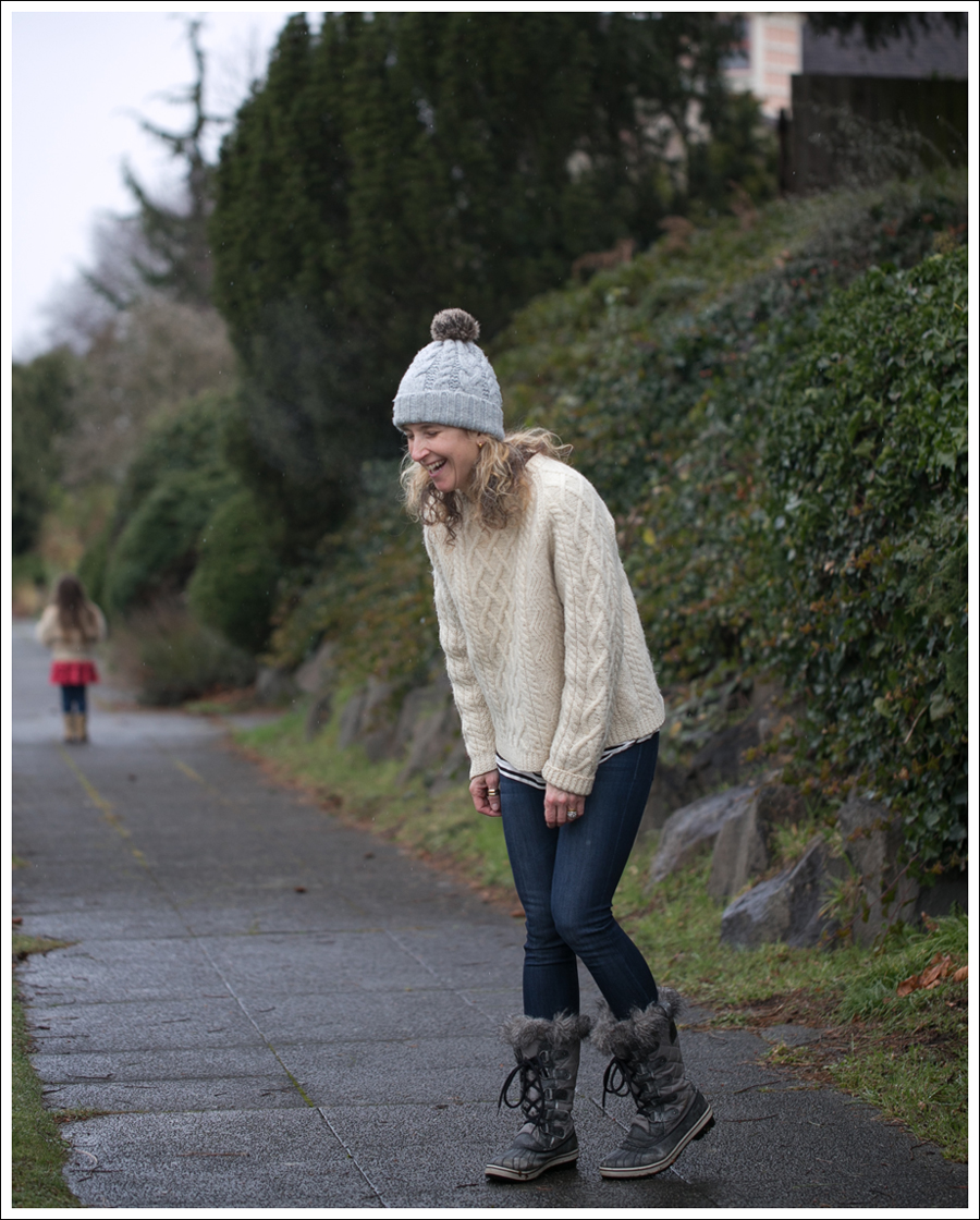 Blog HM Hat Vintage Fishermans Sweater DL1961 Emma Bloom Sorel Tofino Boots-3