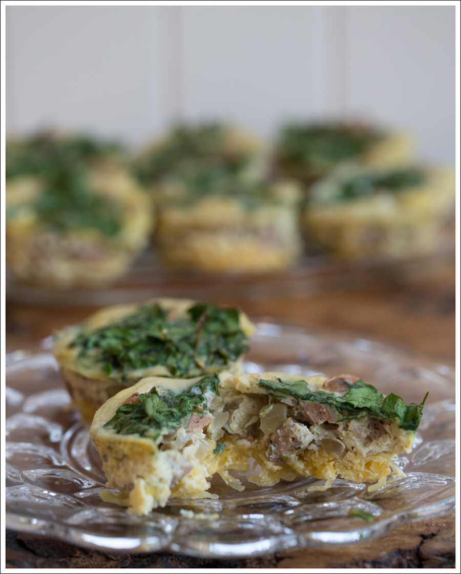 Blog Paleo Whole30 Egg Chicken Sausage Spaghetti Squash Egg Muffins-1