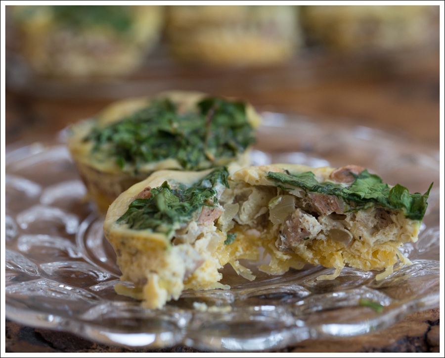 Blog Paleo Whole30 Egg Chicken Sausage Spaghetti Squash Egg Muffins-2