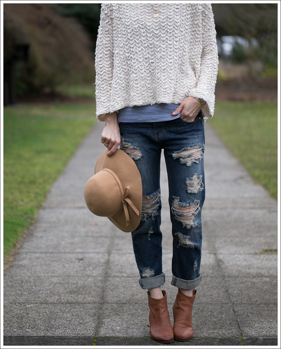 Blog Vintage Felt Hat Free People Sweater One Teaspoon Tiger Awesome Baggies Sam Edelman Booties-4