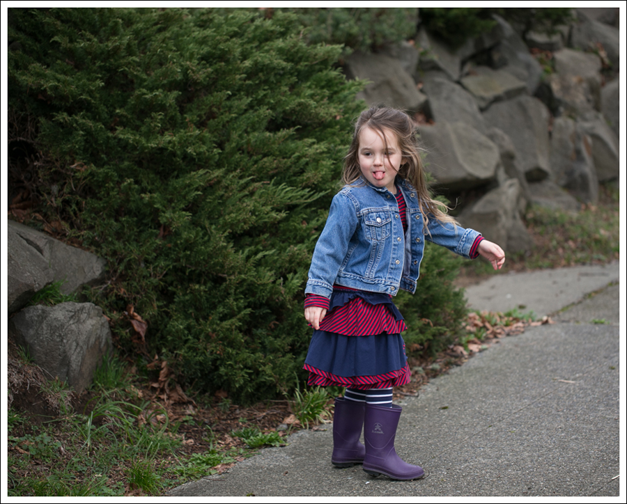 Blog Toddler Levis Jacket Hanna Andersson Tiered Dress Kamik Rain Boots-8