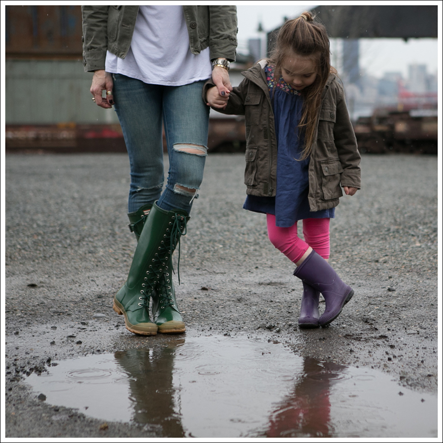 Blog J Crew Military Jacket 3 Dots Tee DL1961 Margaux Gibson Hunter Lace Up Knee Boots-6