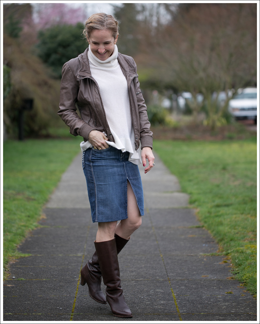 Blog Muubaa 360 Cashmere 7FAM Pencil Skirt Frye Knee Boots-1
