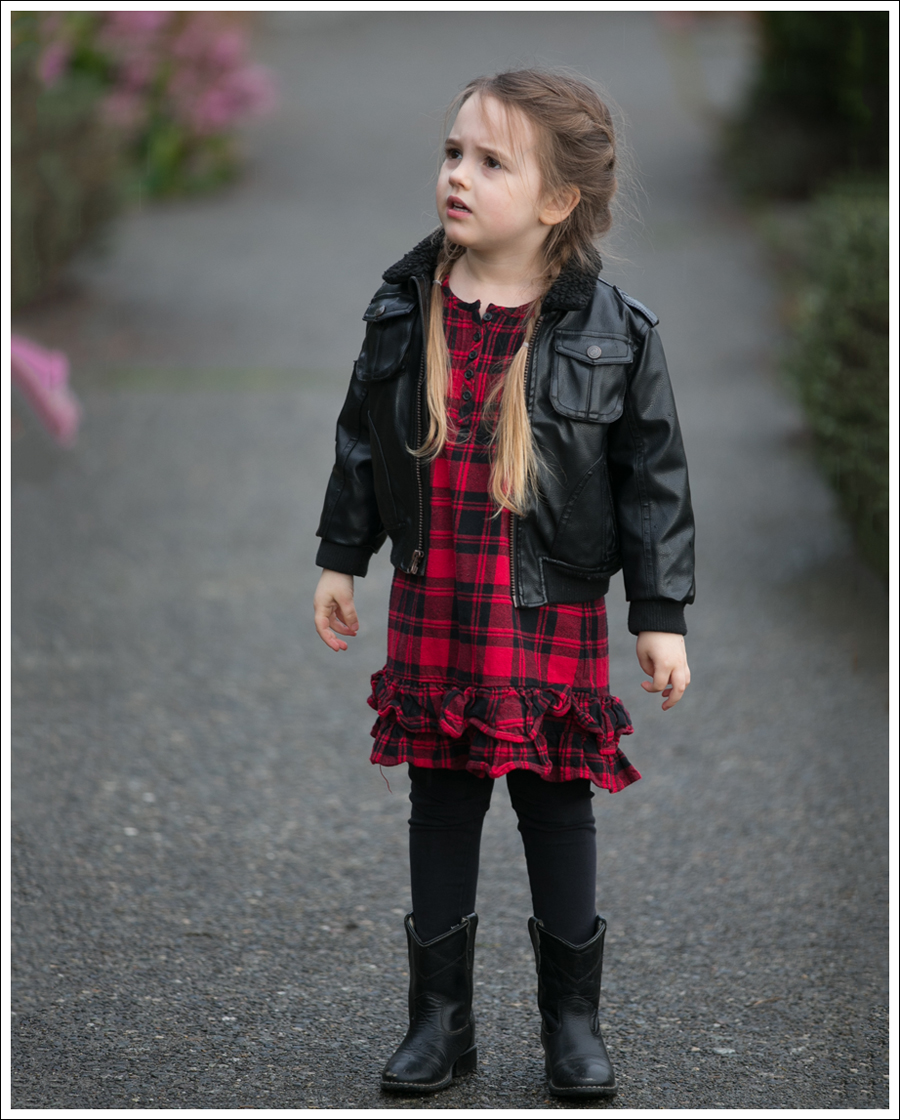 Blog Weatherproof Leather Jacket Buffalo Plaid Hanna Andersson Old West Boots-1