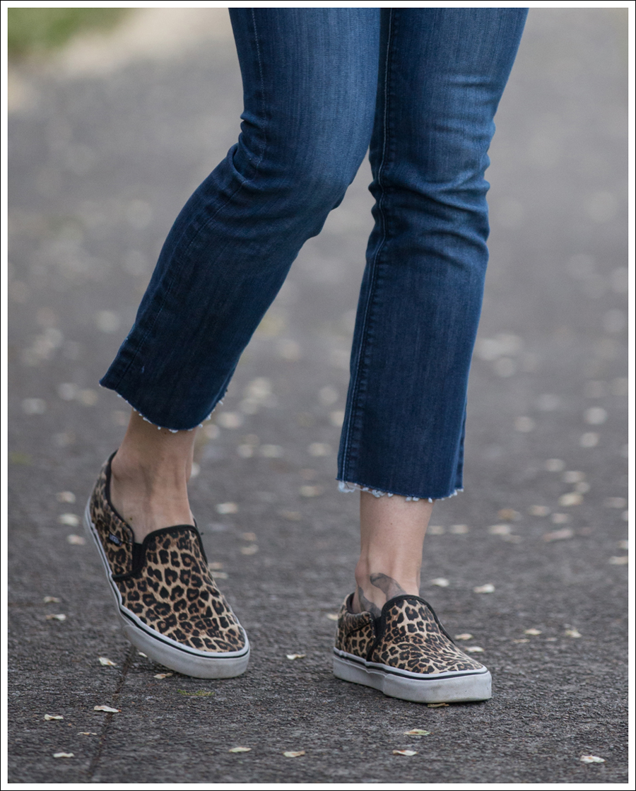 Blog Emerson Thorpe Striped Tank DL1961 DIY Crop Flares Leopard Vans Slip Ons-4