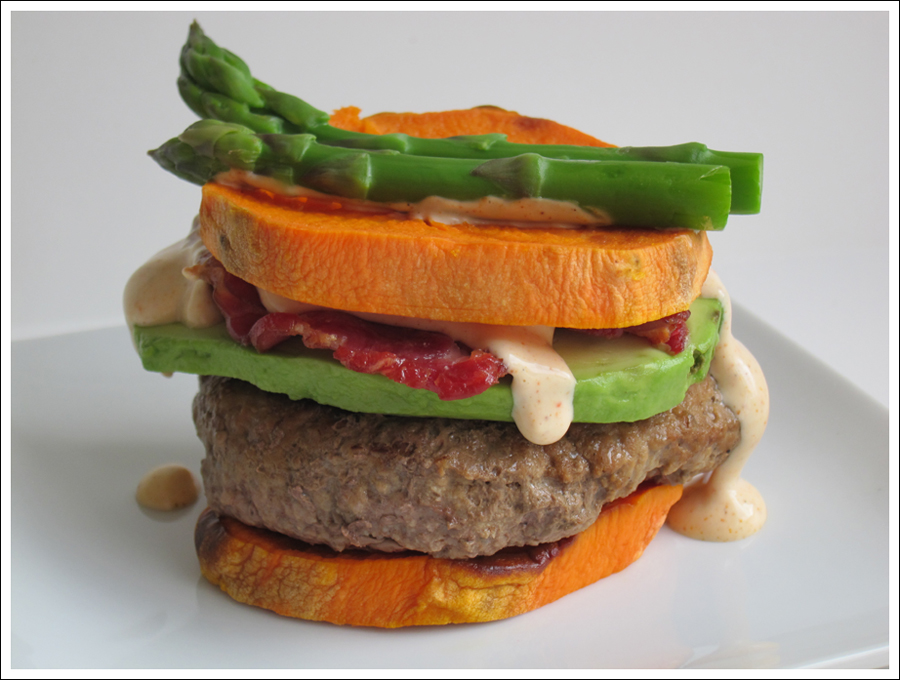 paleo bacon avocado sweetpotato burger blog (2)