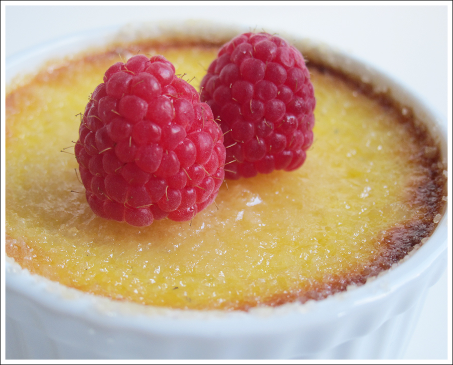 honey creme brulee and raspberries blog (2)