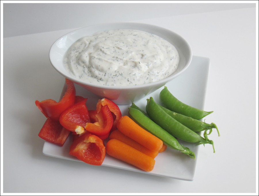 dill ranch dressing and veggies blog