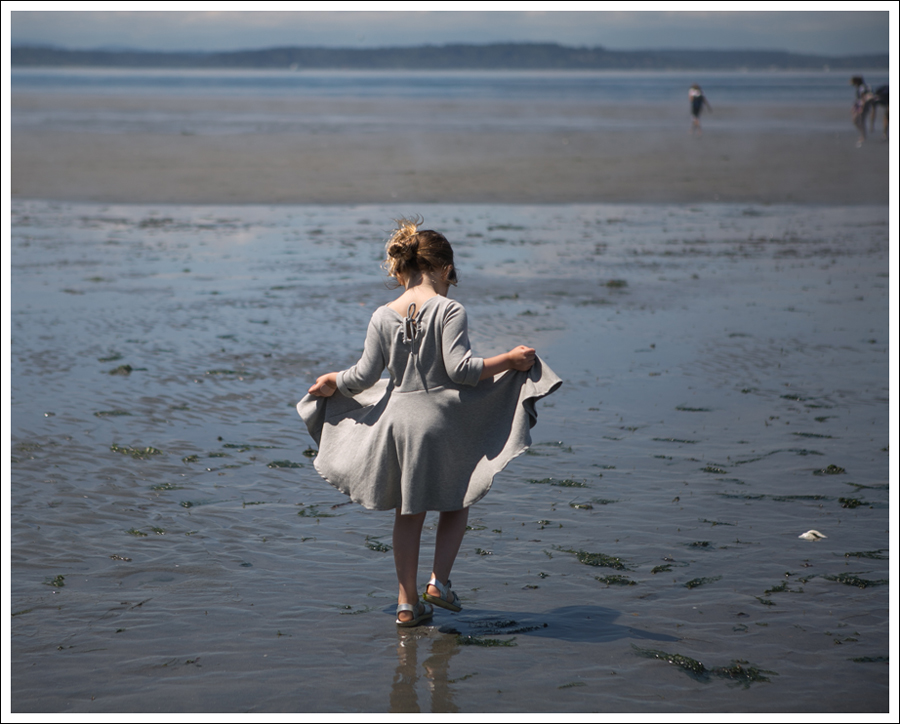 Blog Crew and Lu Cloud Grey Everyday Dress Salt Water Sandals -1