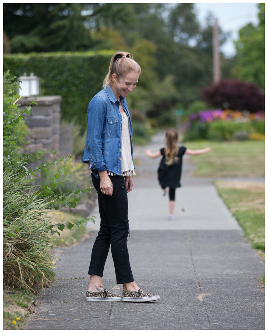 Blog Gap Denim Shirt Ooberswank Cami Goldsign Frontier Leopard Vans-2