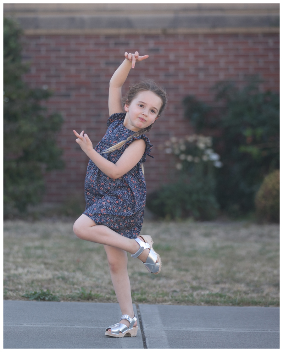 Blog Crew and Lu Midnight Garden Tie Back Dress Hanna Andersson Silver Clogs-1