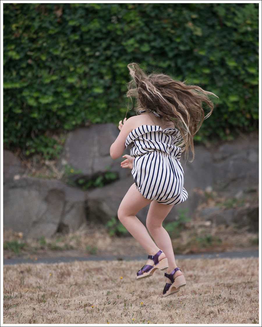 Blog Cru and Lu Striped Playsuit Purple Hanna Andersson Clogs-4
