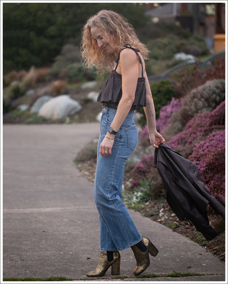 Blog 1 Paige Danette Leather Jacket La Vie Rebecca Taylor Patched Jeans Laurence Dacade Booties-71c