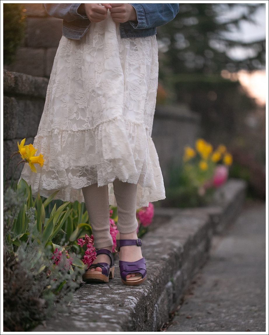 Blog 11 J Jill White Button Down DL1961 Hepburn High Waist Denim Sven Yellow Peep Toe Clogs-93