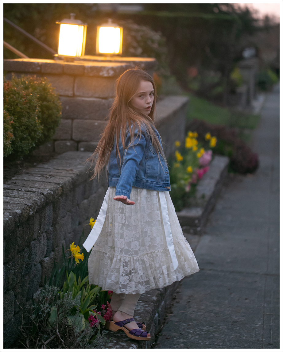 Blog 13 J Jill White Button Down DL1961 Hepburn High Waist Denim Sven Yellow Peep Toe Clogs-107