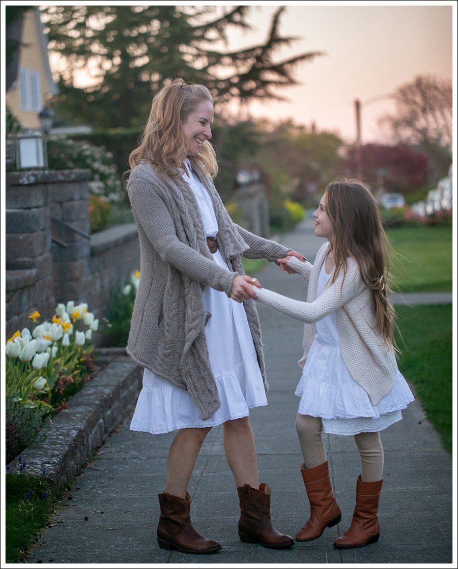 Blog 2 Graham and Spencer Cardigan UO Nightgown Dress Frye Short Cowbow Boots Easter--2