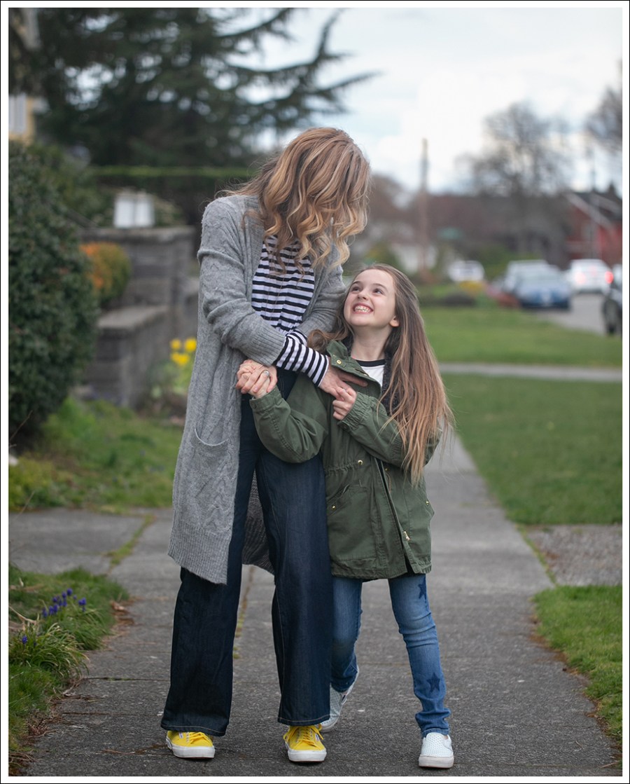 Blog 2 Splendid Cashmere Duster LNA Stroped Top Eve Denim Charlotte Yellow Superga-21c