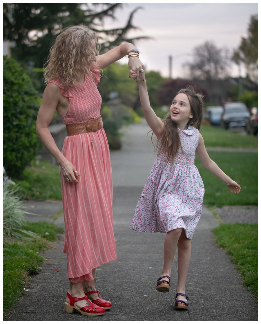 Blog 4 3x1 Denim Jacket Free People Chambray Butterflies Midi Dress Sven Mary Jane Clogs-106