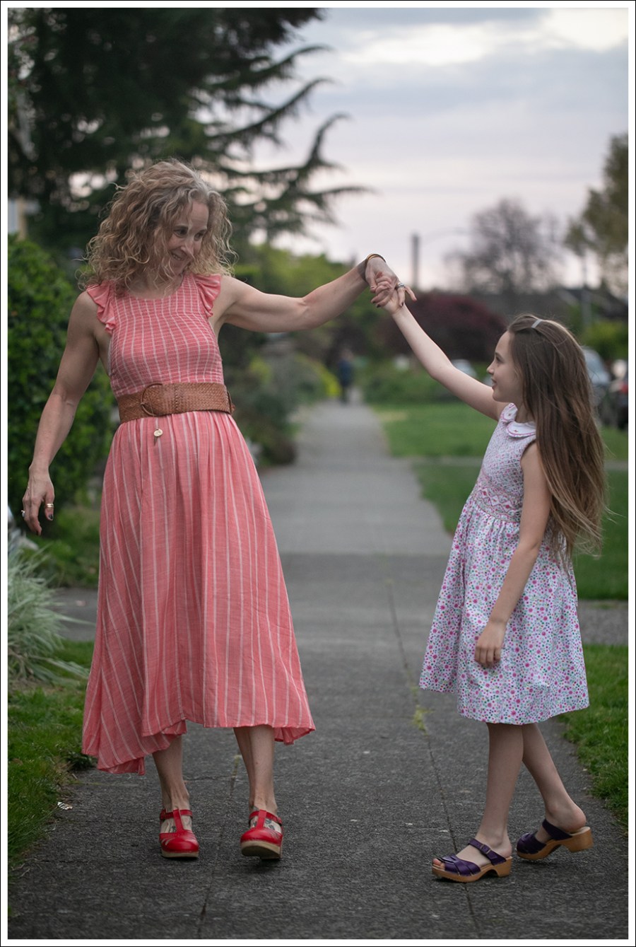 Blog 4 3x1 Denim Jacket Free People Chambray Butterflies Midi Dress Sven Mary Jane Clogs-94