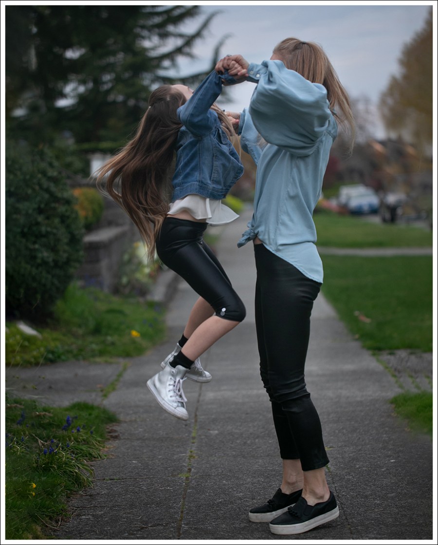 Blog 6 Frame Chambray Shirt Vince Leather Leggings Ash Slipons-118ec