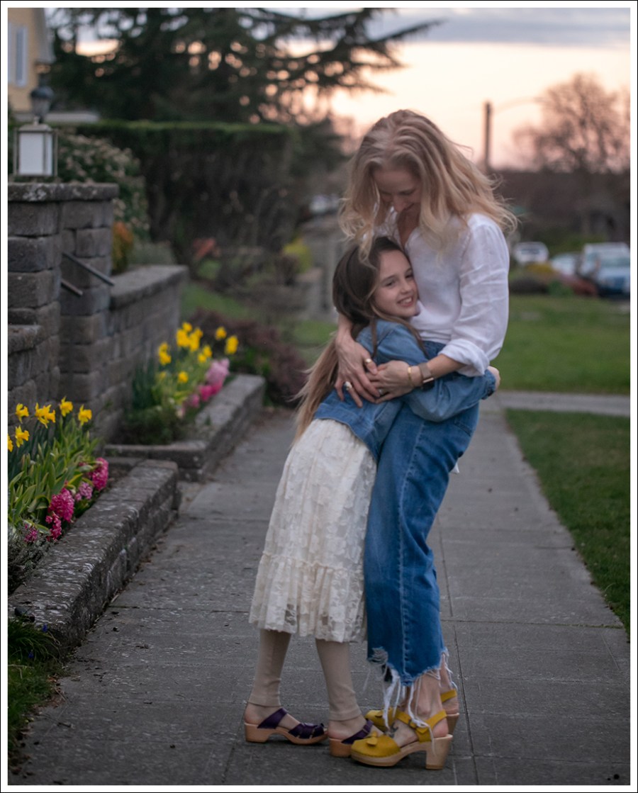 Blog 7 J Jill White Button Down DL1961 Hepburn High Waist Denim Sven Yellow Peep Toe Clogs-71