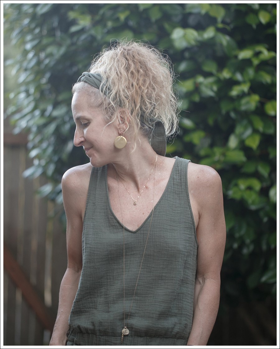 Blog Drew Army Green Jumpsuit Birkenstock Gizeh-3