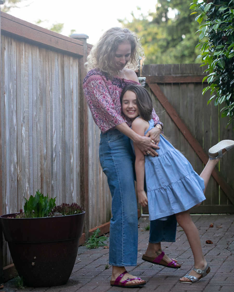 Blog Free People Floral OTS Top CQY Sunday Ultra High-Rise Cropped Wide-Leg Jeans Birkenstock Mayari-2