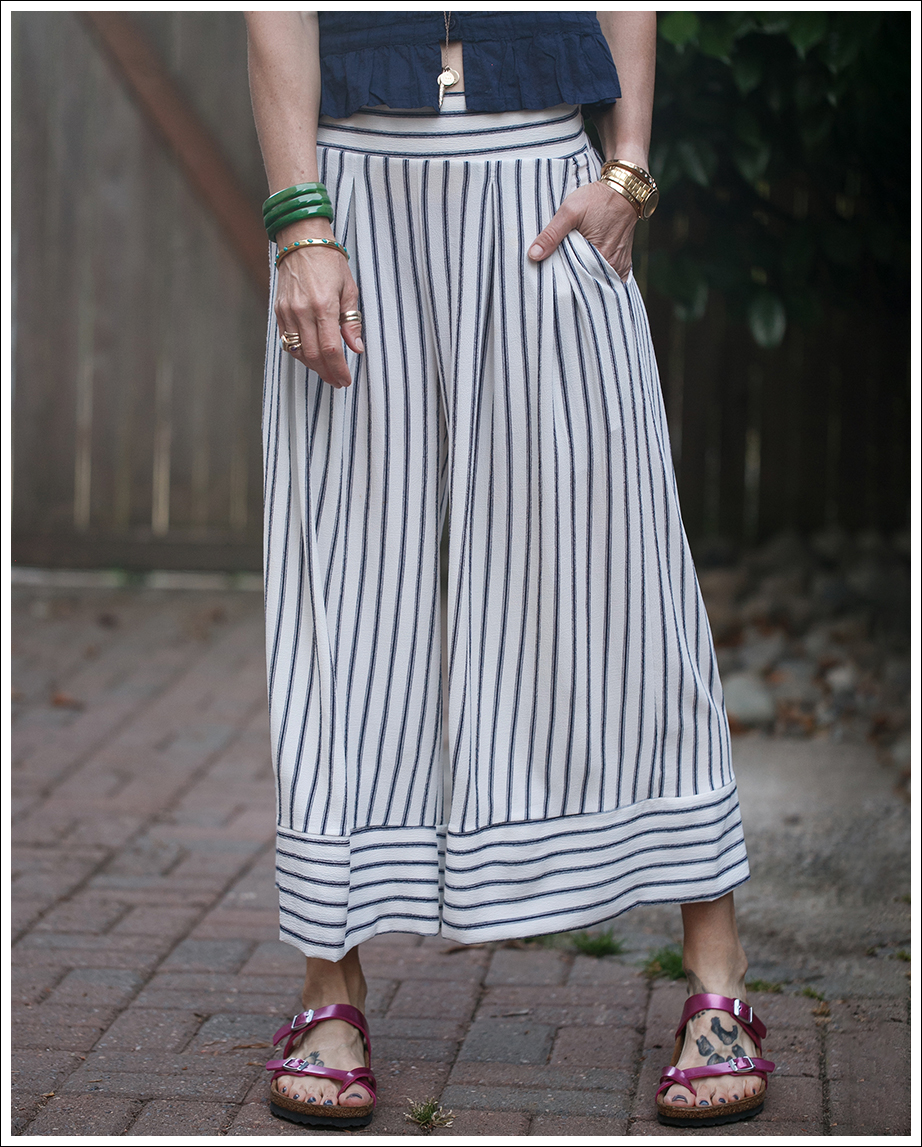 Blog House Of Harlow Boho Top Misa Striped Nikola Palazzo Pants Birkenstock Mayari-4