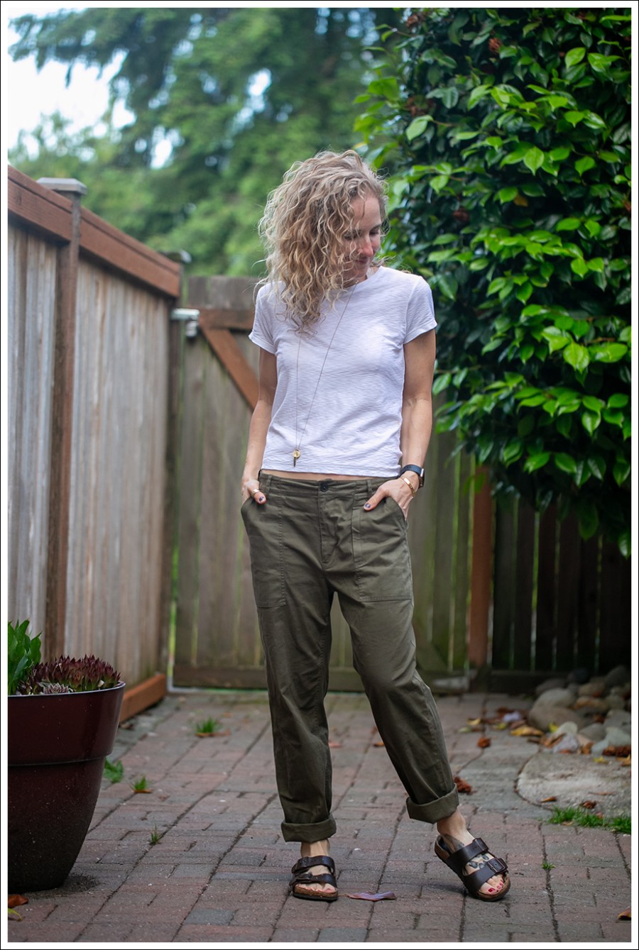 Blog Nation LTD Baby Tee La Vie Rebecca Taylor Army Pants Birkenstock Arizona-1