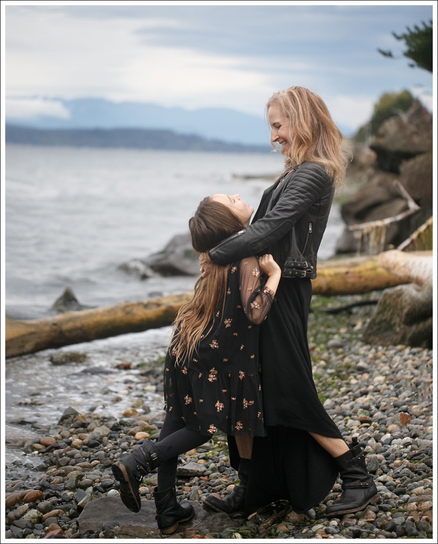 Blog All Saints Leather Moto Jacket Lanston Maxi Dress Frye Veronica Slouch Short Boots On Beach-3