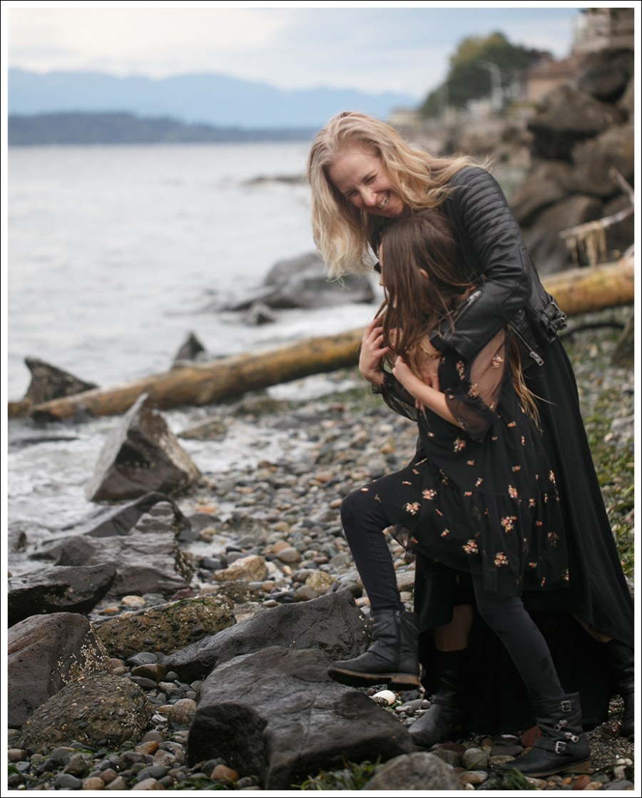 Blog All Saints Leather Moto Jacket Lanston Maxi Dress Frye Veronica Slouch Short Boots On Beach-5