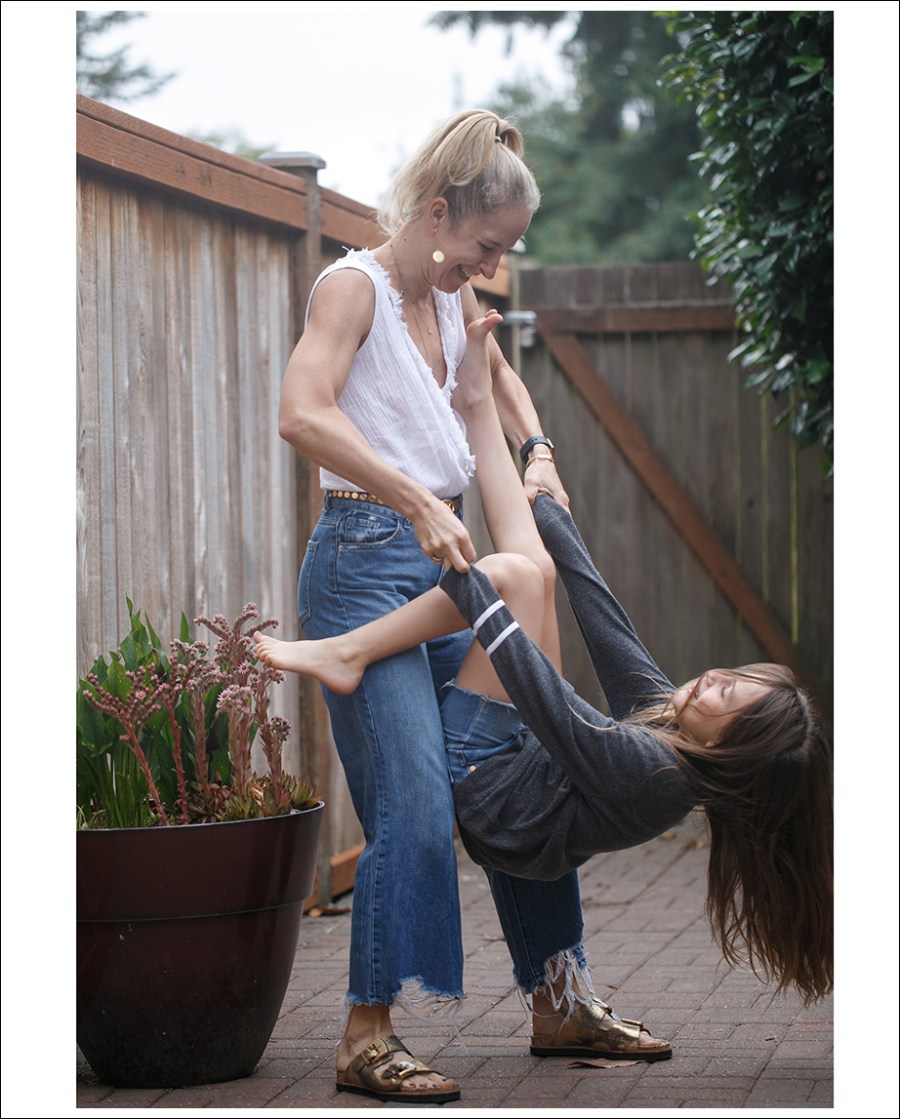 Blog Amanda Uprichard Samarra Bodysuit DL1961 Hepburn High Rise Rachel Zoe Metallic Camouflage Sandals-8