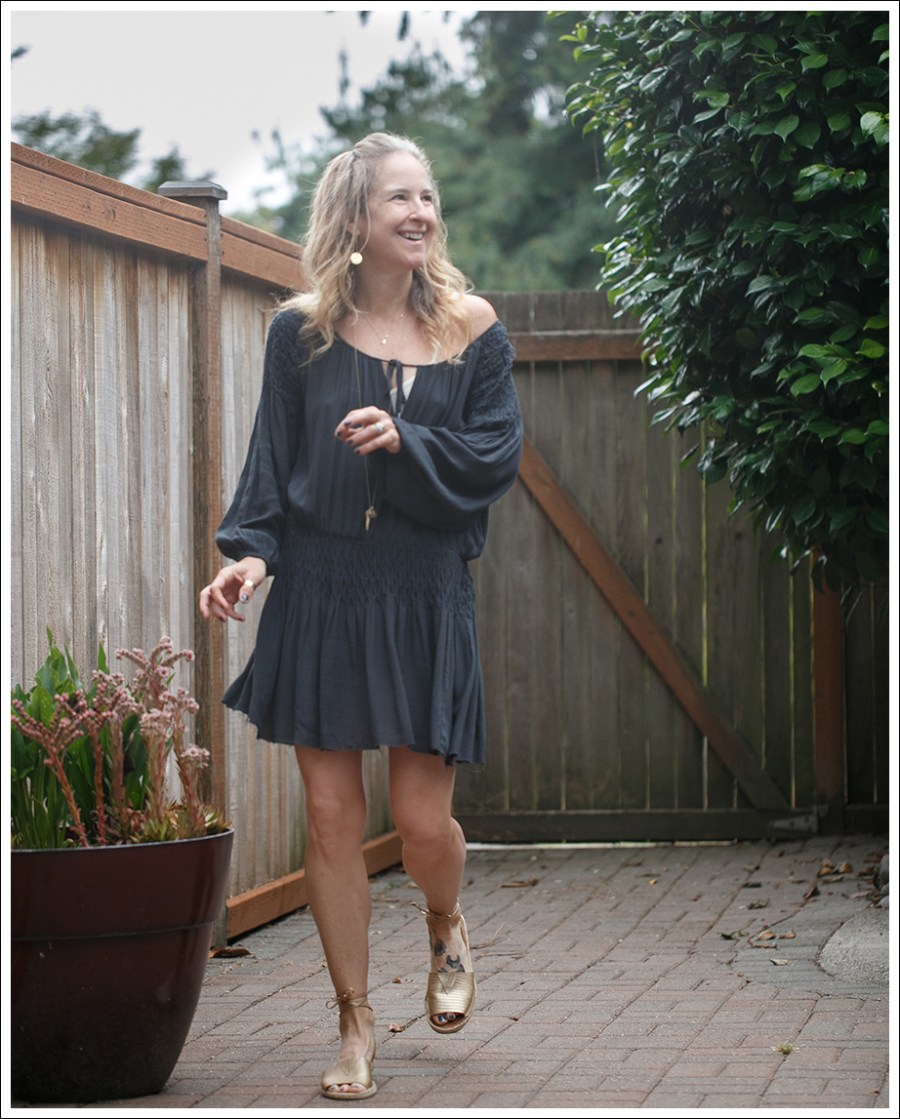 Blog Free People Drop Waist Gauzy Dress Kaanas Gold Grenada Ankle Tie Sandals-2