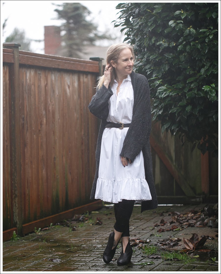 Blog Nation LTD Duster UO White Day Dress Vintage Belt Frye Booties TME Style Challenge-1