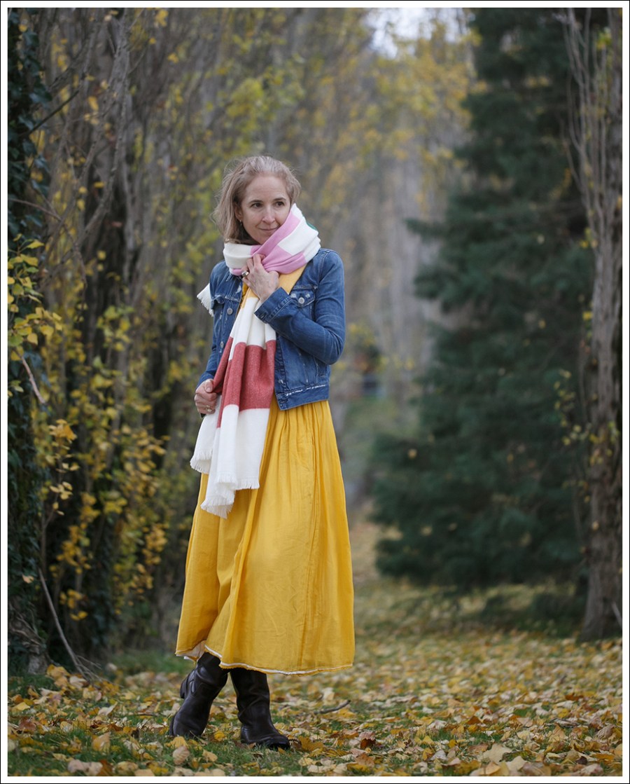 Blog Philosophy Di Lorenzo Serafini Dress 3x1 Denim Jacket Frye Campus Boots-1