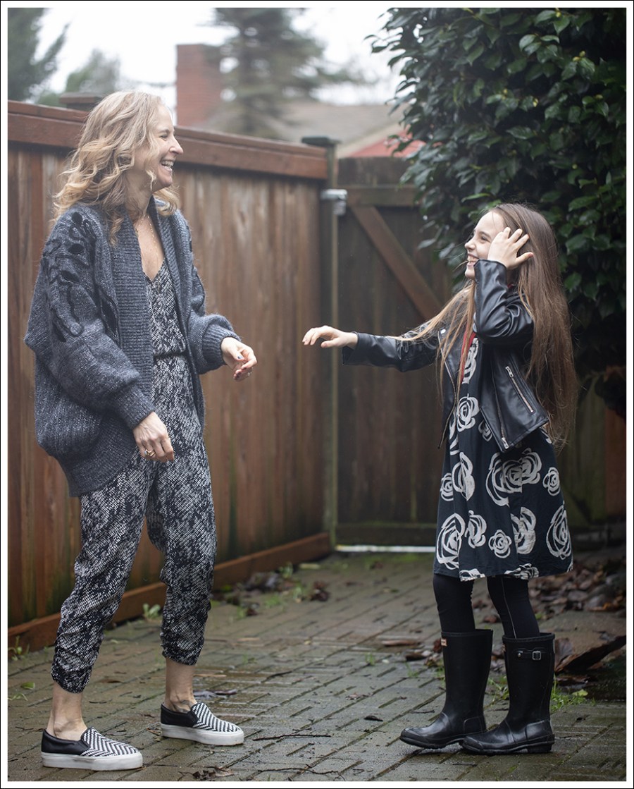 Blog Vintage 80s Oversized Cardigan Parker Jumpsuit Miss KG Slip Ons-4