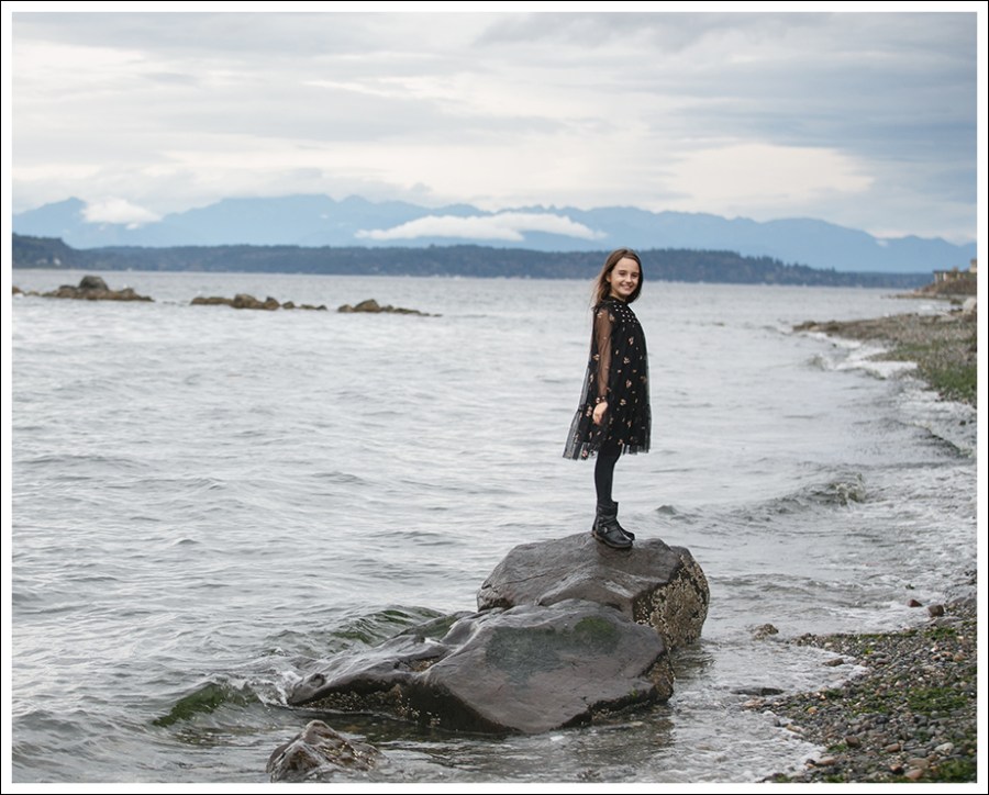 Blog Zara Girls Floral Dress Moto Boots on the Beach-3