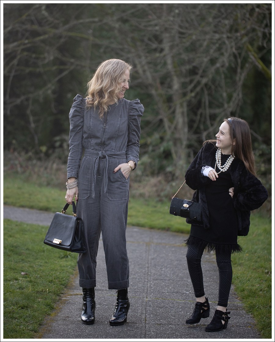 Blog La Vie Rebecca Taylor Jumpsuit Prada Patent Booties Zac Posen Bag-2
